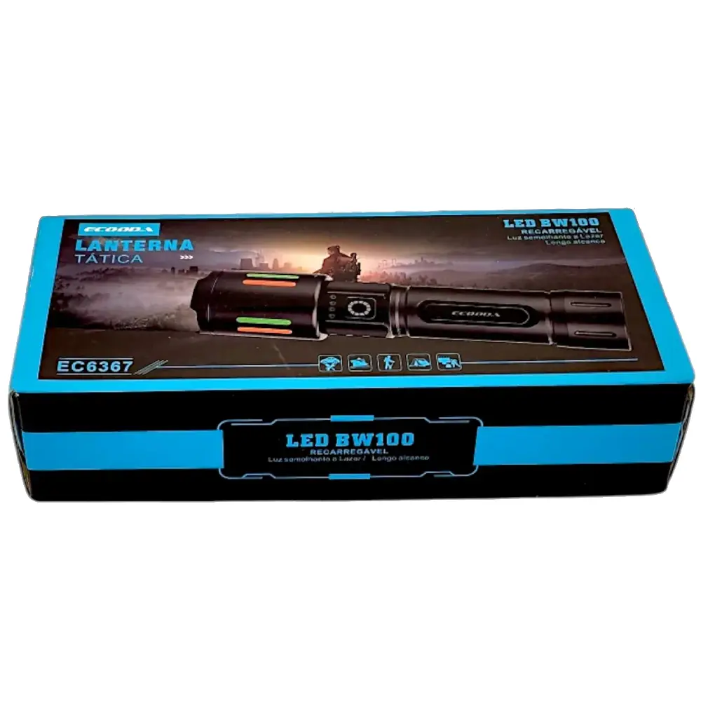 Lanterna Manual Tática EC6367 Ecooda