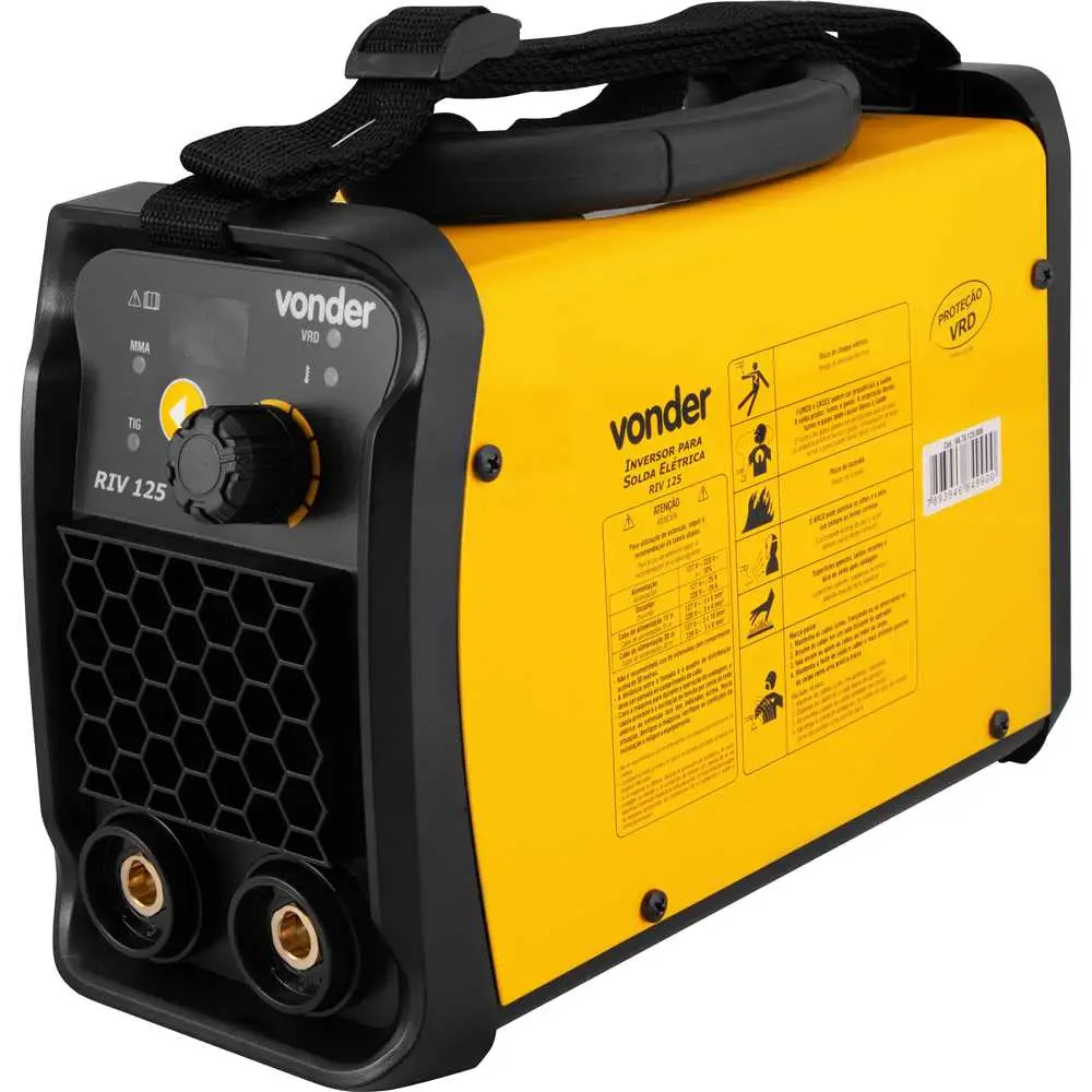 Inversora para Eletrodo e TIG 120A RIV125 127V/220V com Maleta Vonder