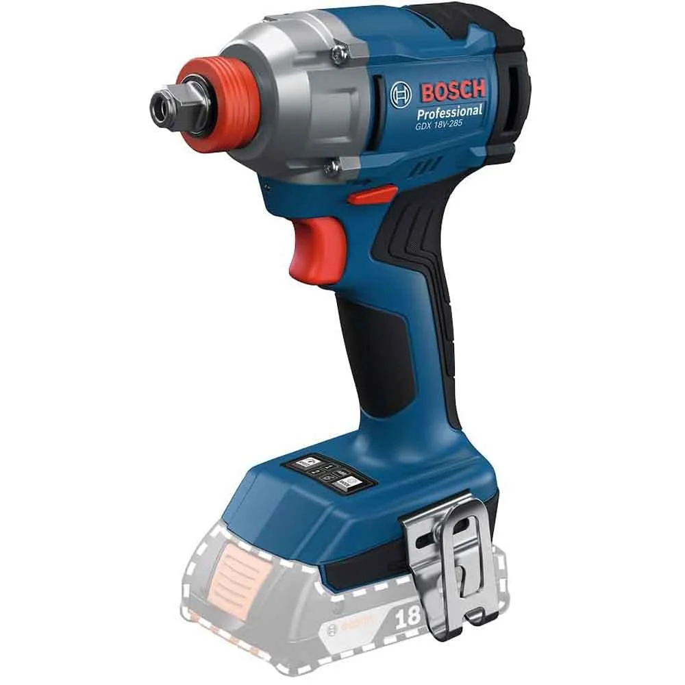 Chave Impacto Bosch GDX18v-285-Li C/Carr 2 Bateria
