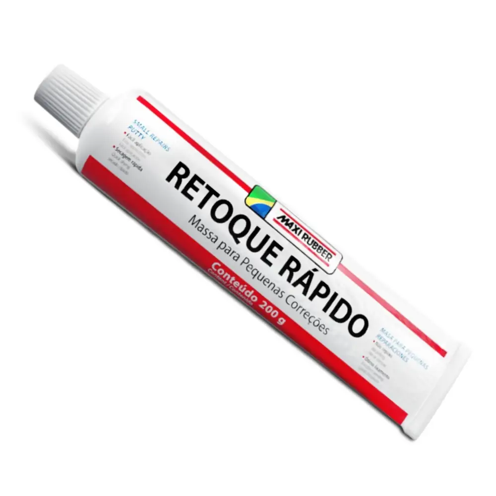 Massa Retoque Rápido 200g Maxi Rubber