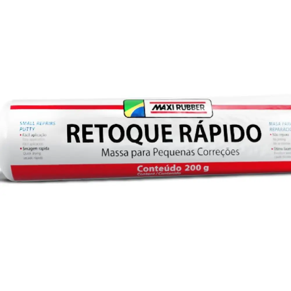 Massa Retoque Rápido 200g Maxi Rubber