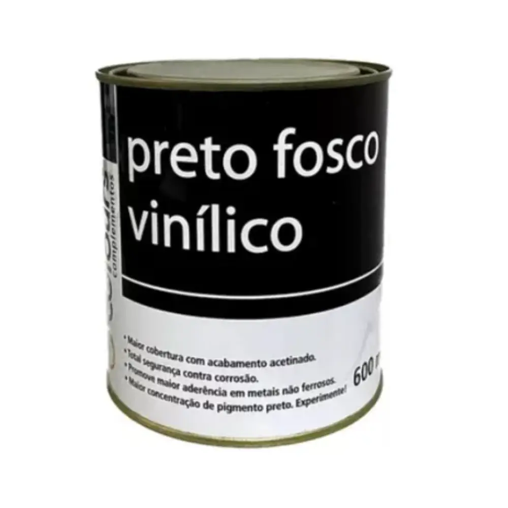 Preto Fosco Vinilico 600ml Maxi Rubber
