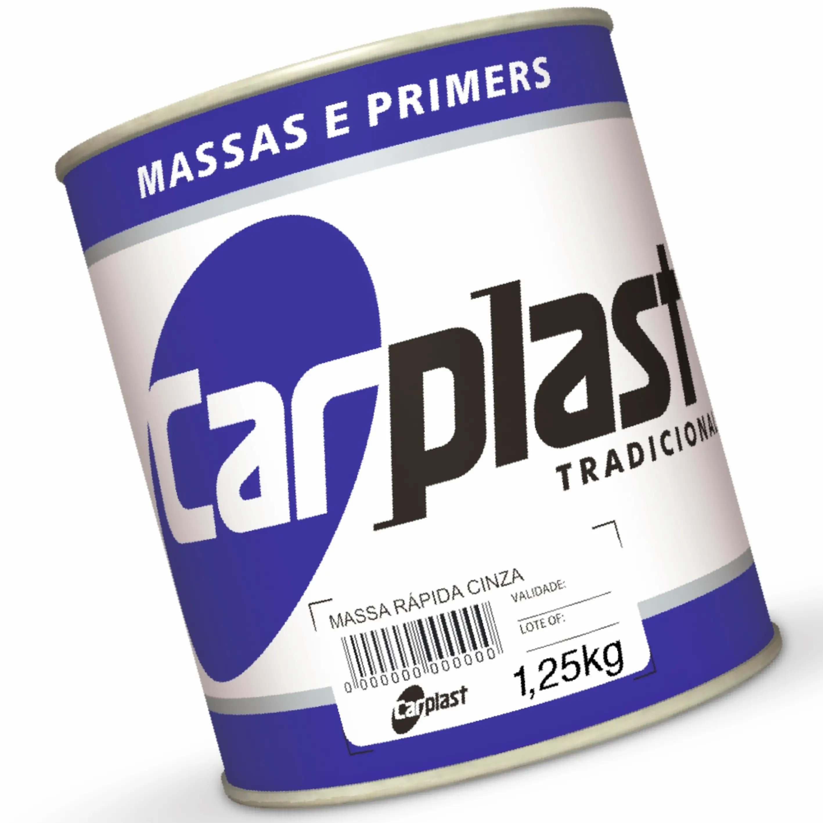 Massa Rápida Cinza 1,25kg Carplast