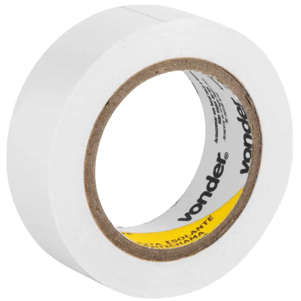Fita Isolante 19mm x 10m Branca Vonder