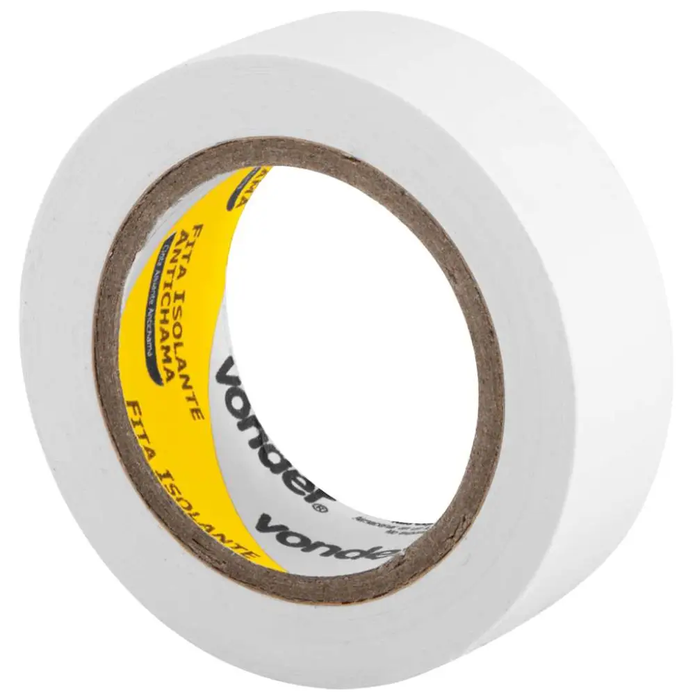 Fita Isolante 19mm x 10m Branca Vonder