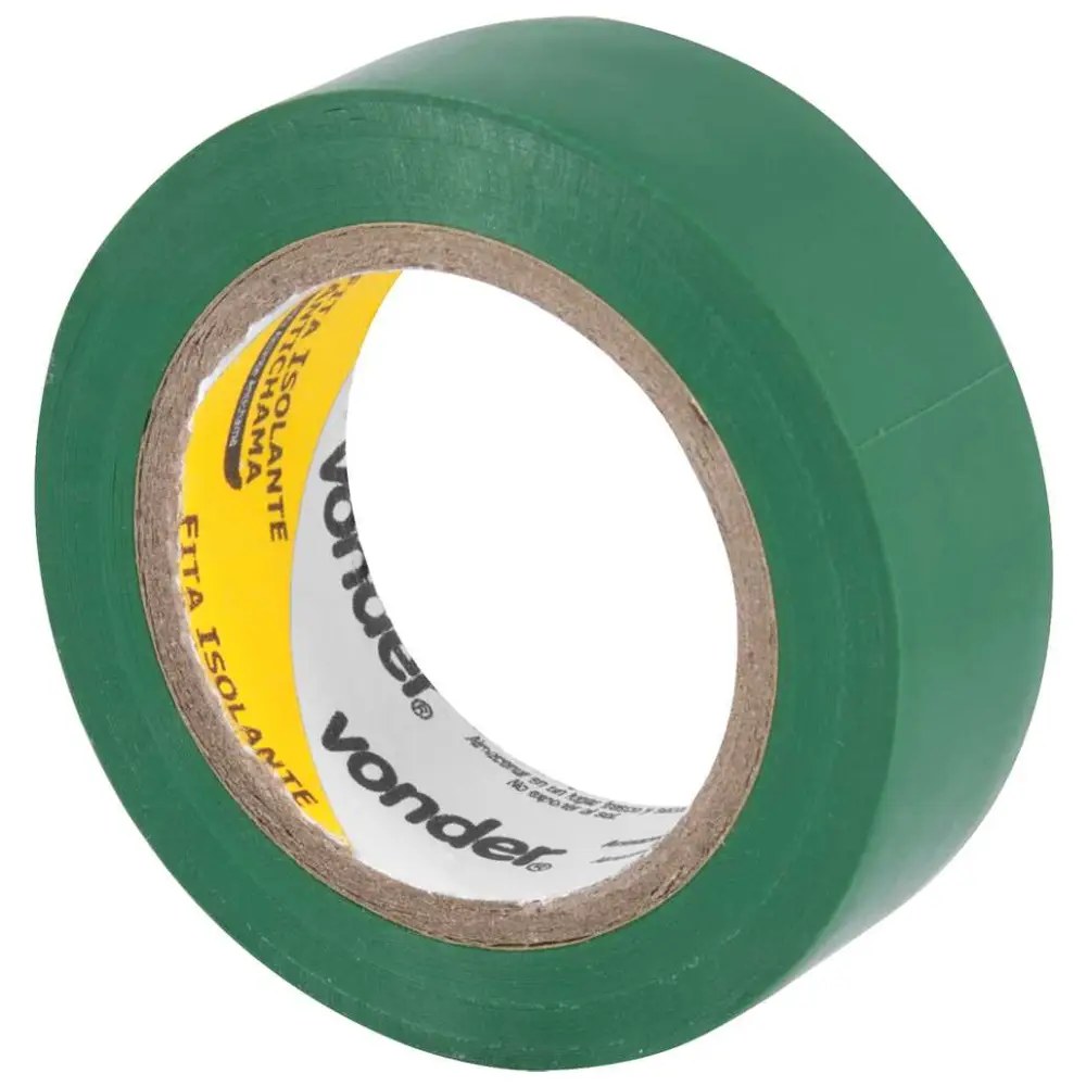 Fita Isolante 19mm x 10m Verde Vonder