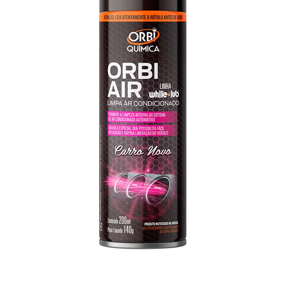 Limpa Ar Condicionado Air Carro Novo 200ml Orbi 