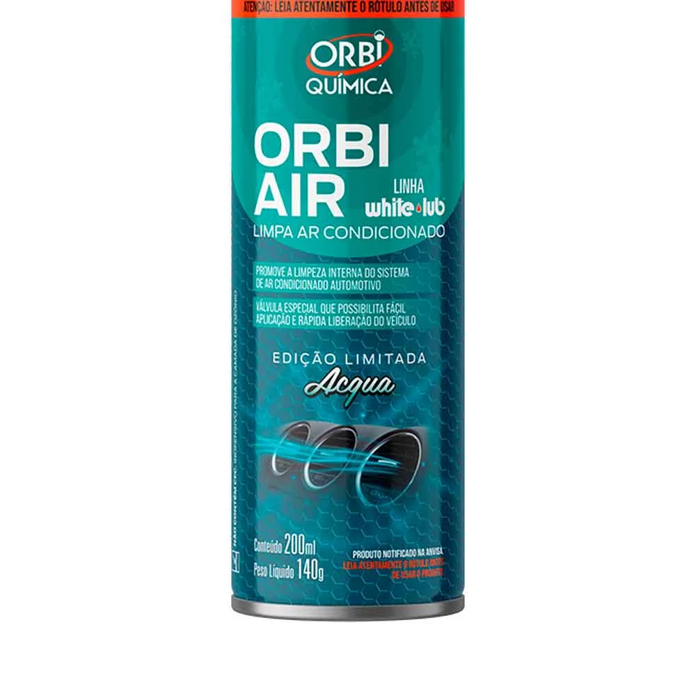 Limpa Ar Condicionado Acqua 200ml Orbi 