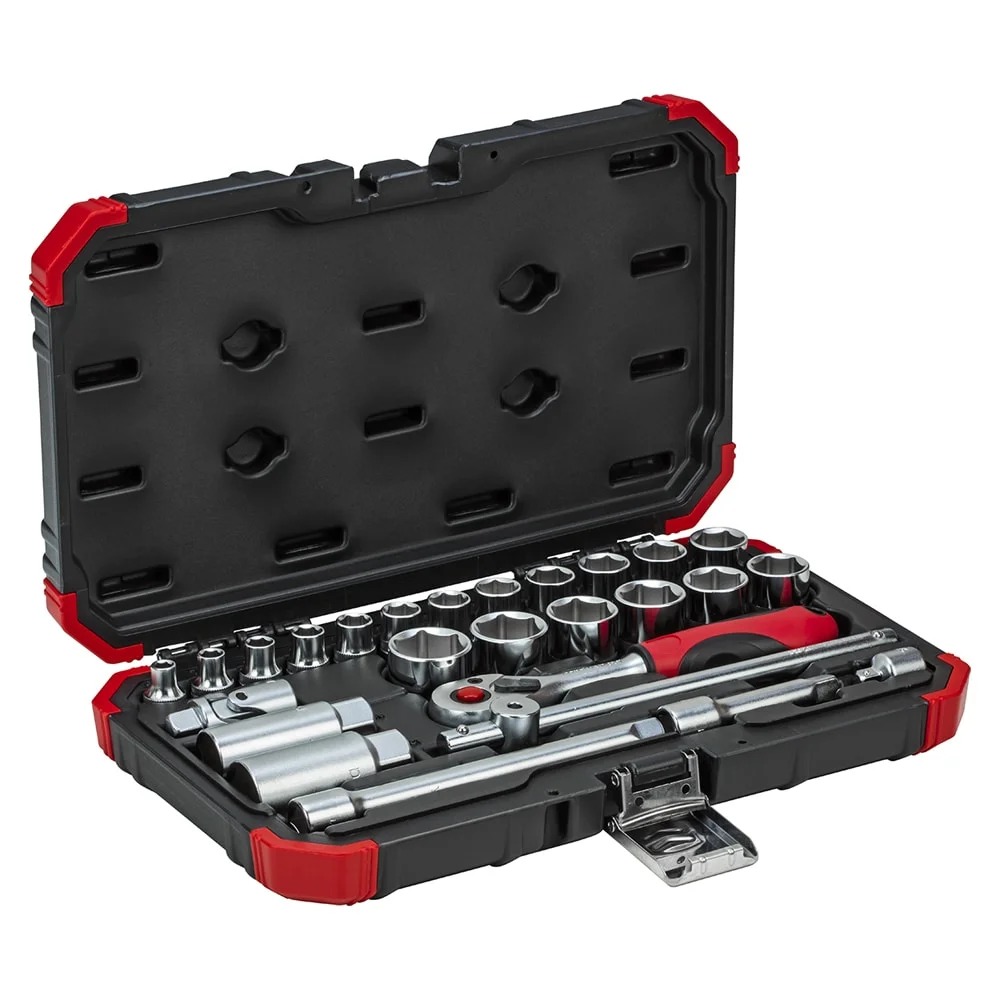 Jogo Soquete Sext 3/8 Pol 6-24mm 26pç Red R59003026