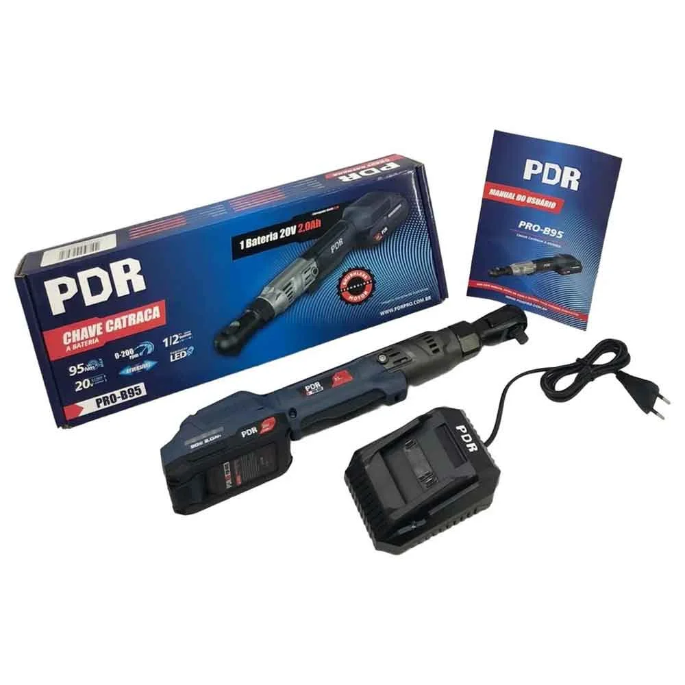 Chave Catraca PDR 1/2 Pol 09kg 20v Careg+01 Bat