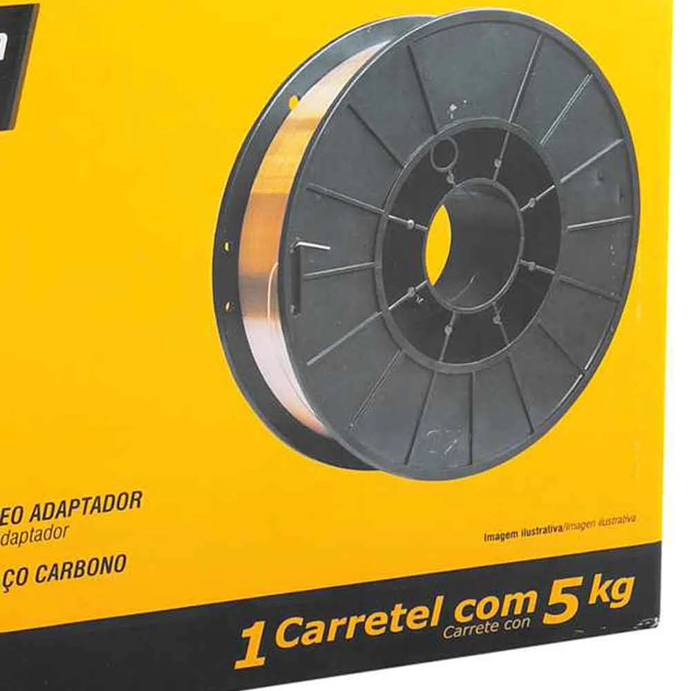 Arame Mig Vonder 1,0mm Carretel 05kg C/Gas