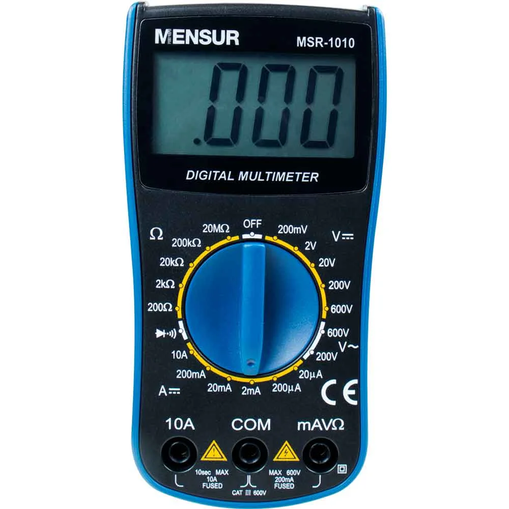 Multimetro Digital Cat Ii 600v MSR-1010 Mensur