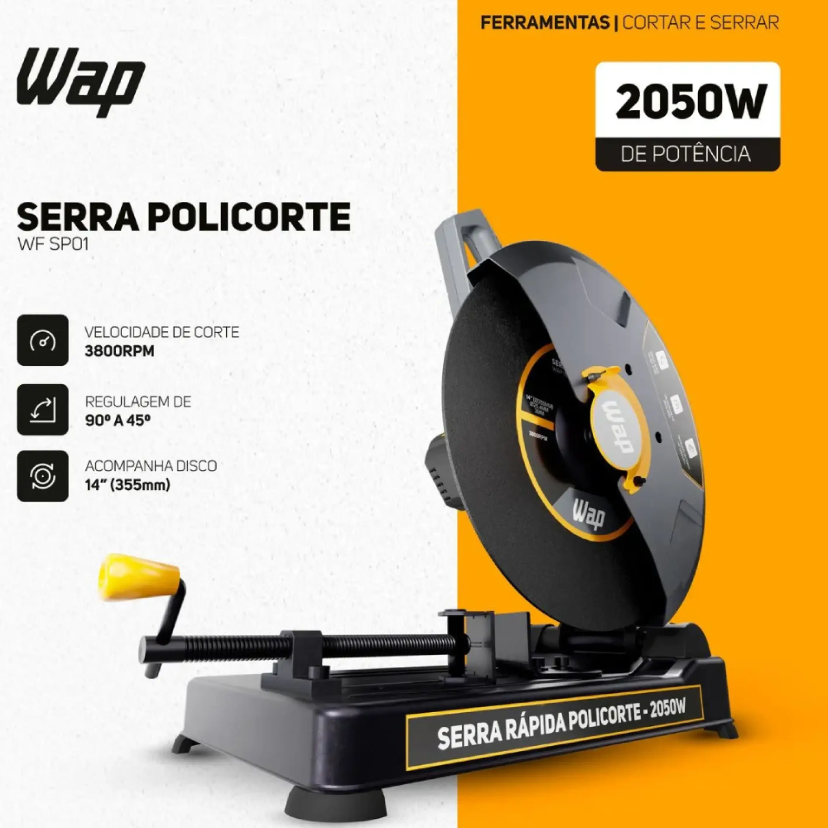 Serra Policorte 14 pol. WF SP01 2050W WAP