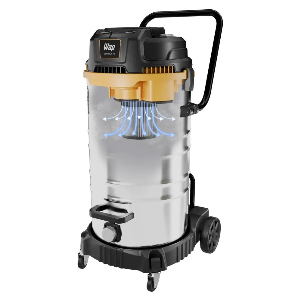 Aspirador De Pó e Água Gtw Inox 2800W 110V 70i Wap
