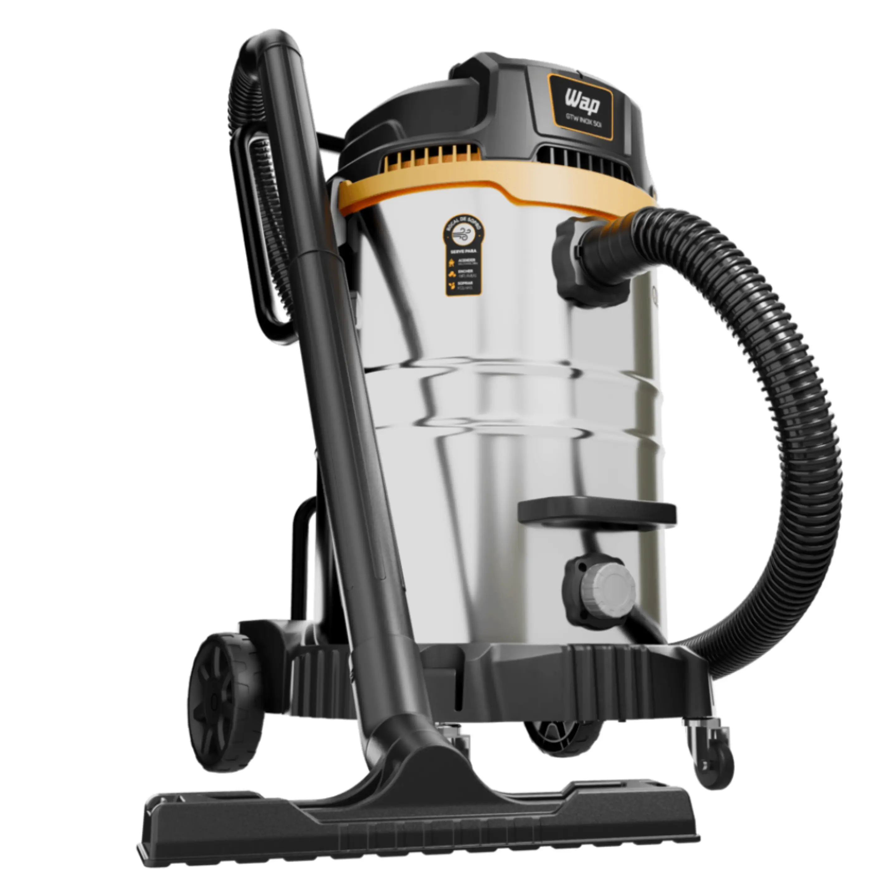 Aspirador de Pó e Água Gtw Inox 50i 2600W Wap