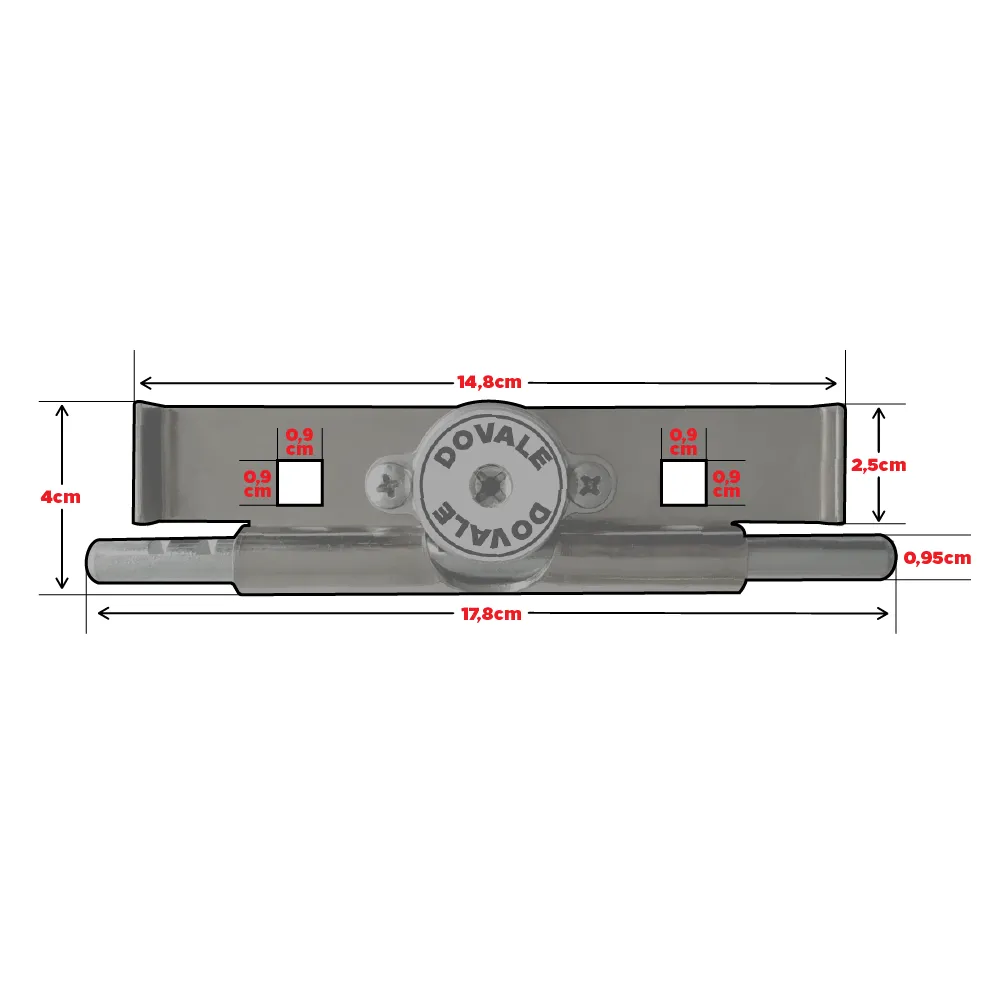 Trava Lateral Tetra Dovale Chapa Par 87008