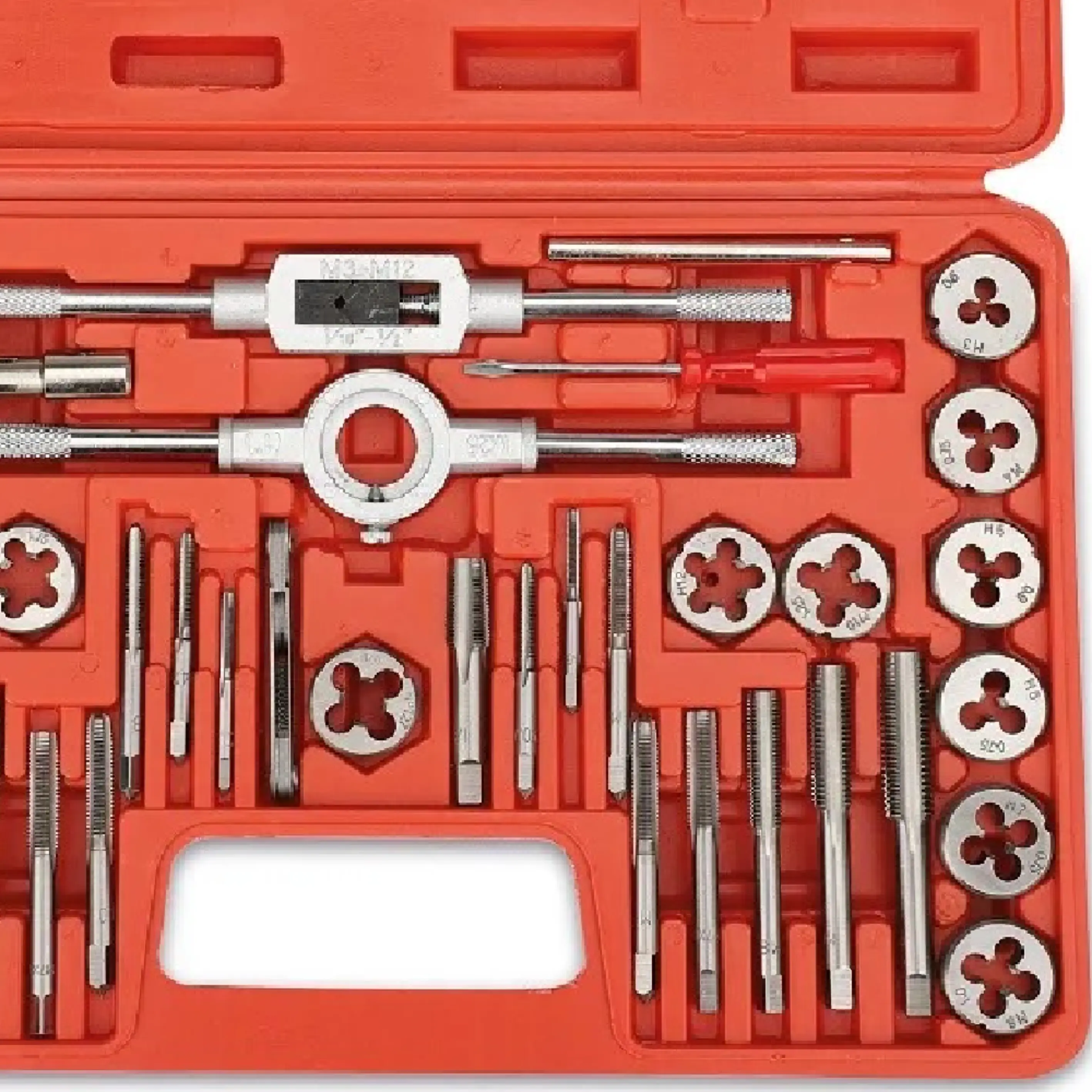 Kit para Rosquear com 40 pecas 7/64 a 1/2 pol 940004 Rocast