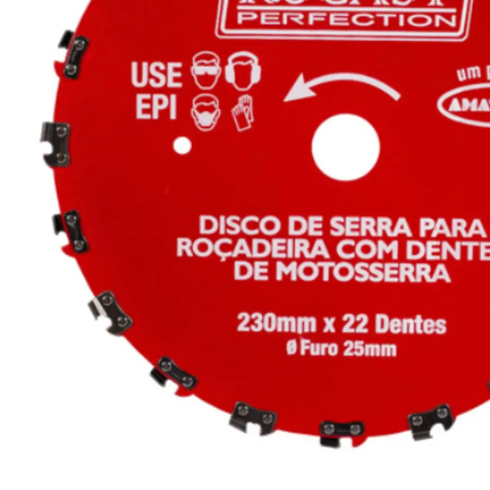 Disco de Serra para Roçadeira com Dentes Motosserra Rocast