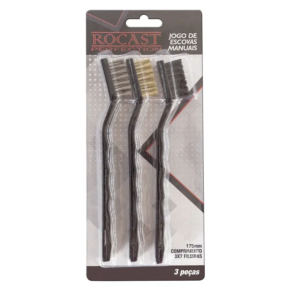 Jogo de Escovas Manuais 3 peças 3190023 Rocast
