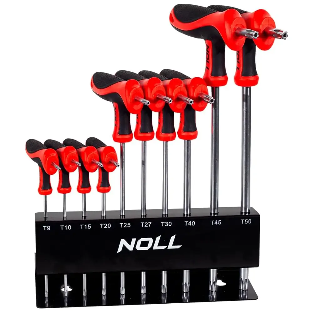 Jogo de Chave Torx com Cabo T T9 a T50 10 peças 3740081 Noll