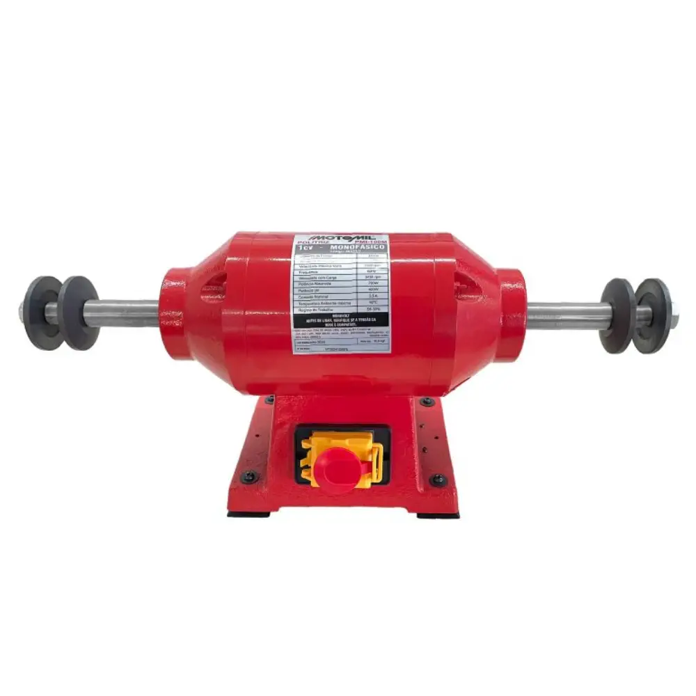 Politriz de Bancada 1CV Trifásico 220V 60HZ PMI-100T Motomil