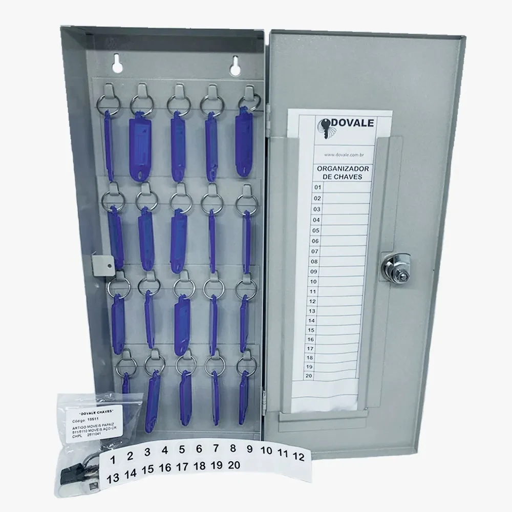 Claviculario de Ferro 20 Chaves 40,0X16,0X 5,0 Dovale