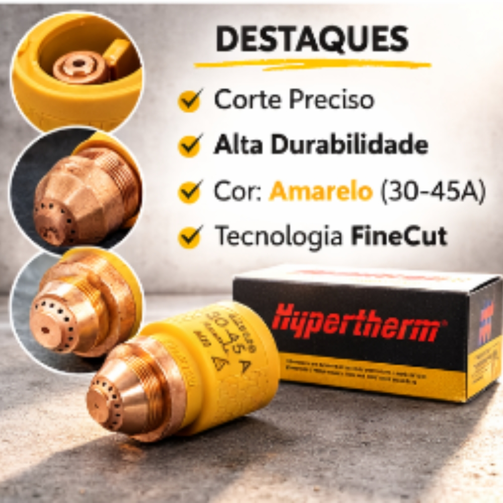 Cartucho SmartSYNC 30-45A FineCut AMARELO 428928 Hypertherm