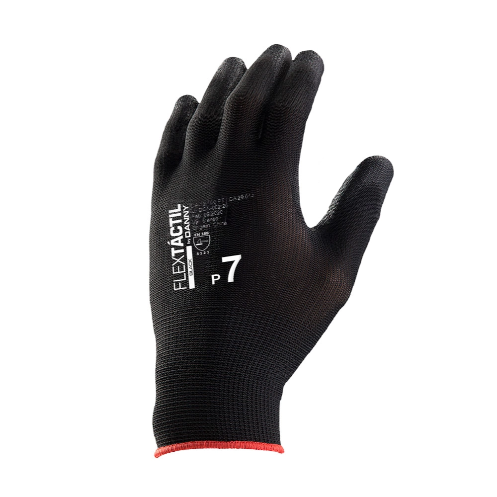 Luva Flextactil Preta Extra Pequena CA29014 Danny 