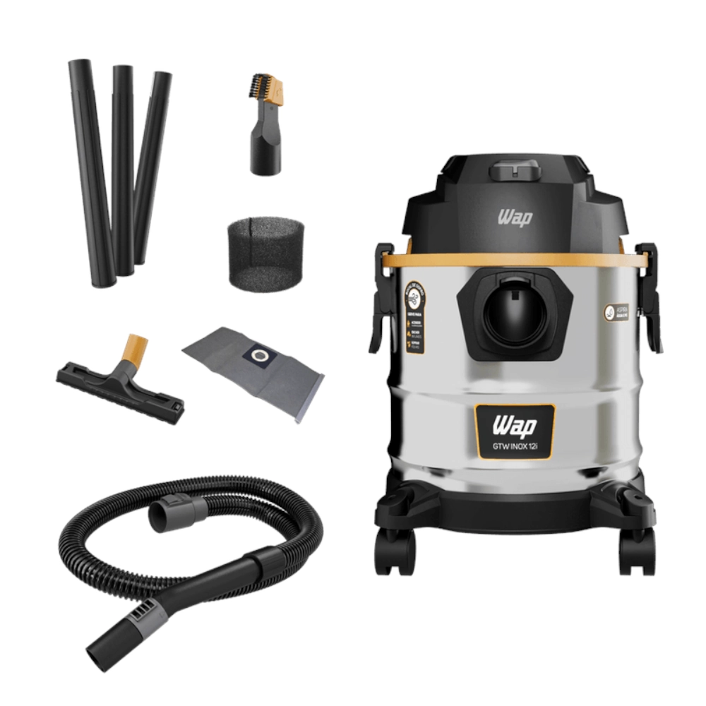 Aspirador De Pó e Água GTW INOX 12L 1600W 110V WAP