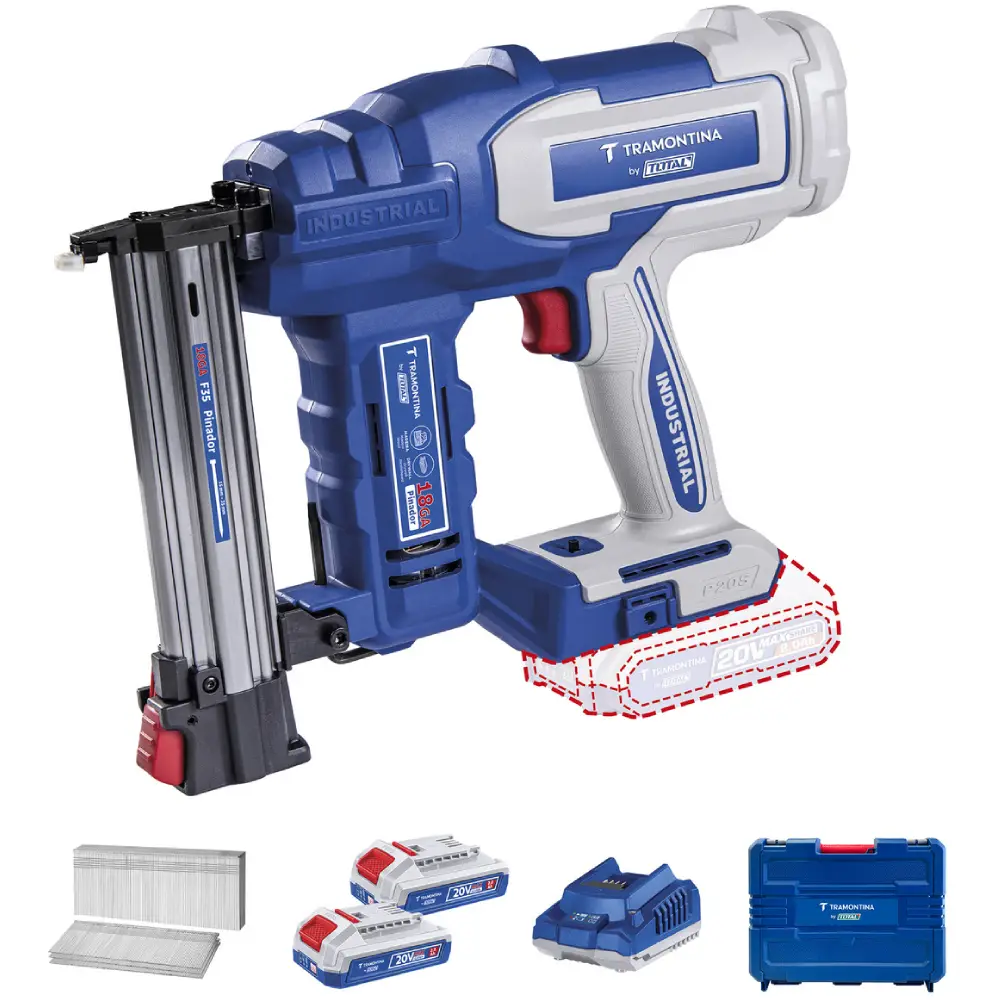 Pinador 20V 35mm 2 Baterias 20V 2Ah Tramontina by Total
