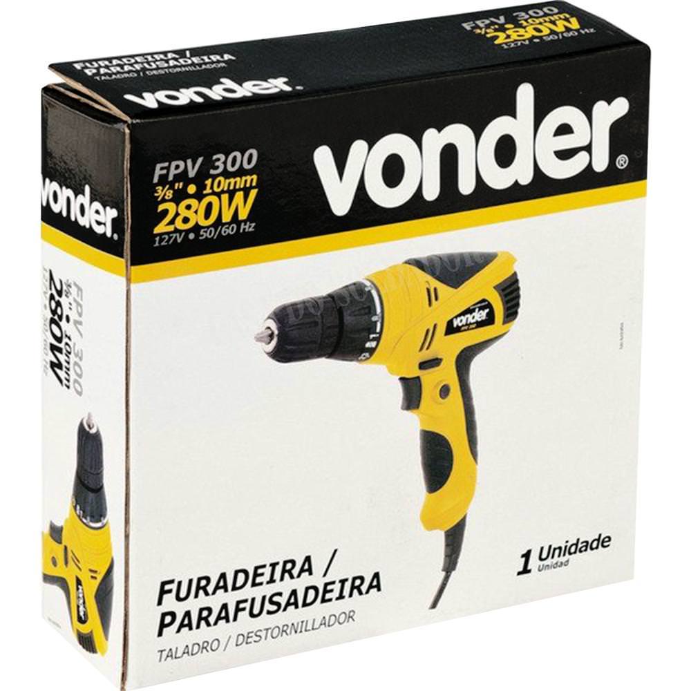 Furadeira e Parafusadeira 280W 3/8 Pol FPV 300 Vonder