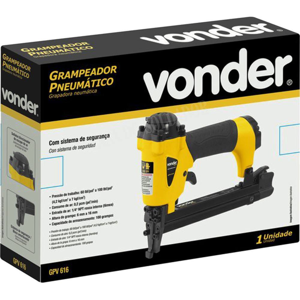 Grampeador Pneumático GPV 616 - Vonder