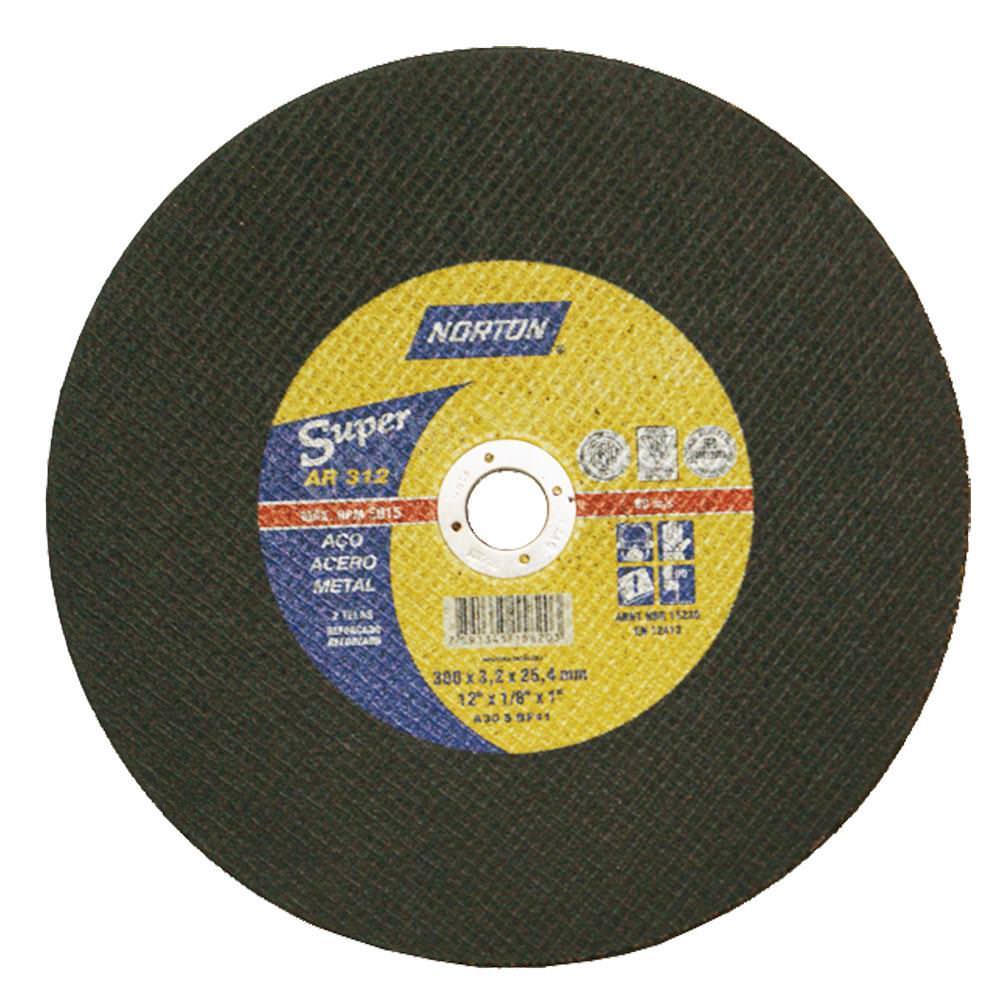 Disco AR312 Super 12 pol x 2T x 5/8 polegadas Norton