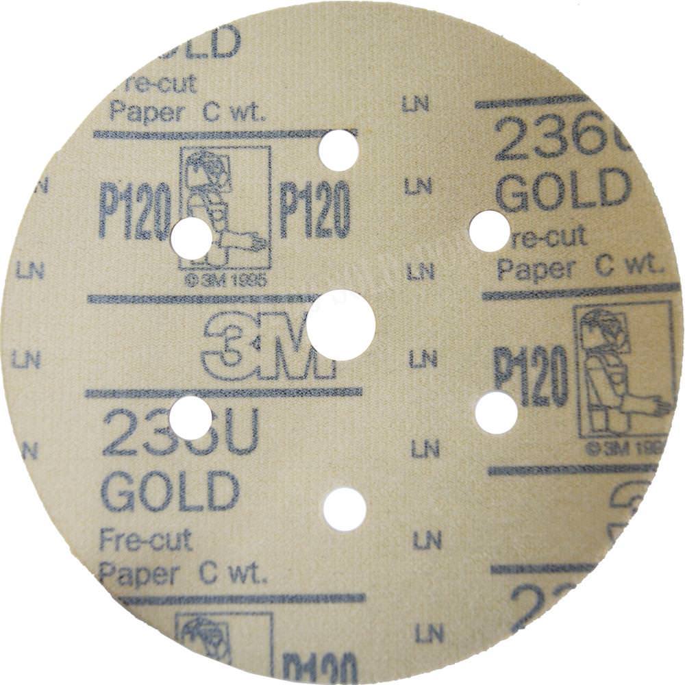 Disco de Lixa Ouro Hookit 152mm Grão 220 216U - 3m
