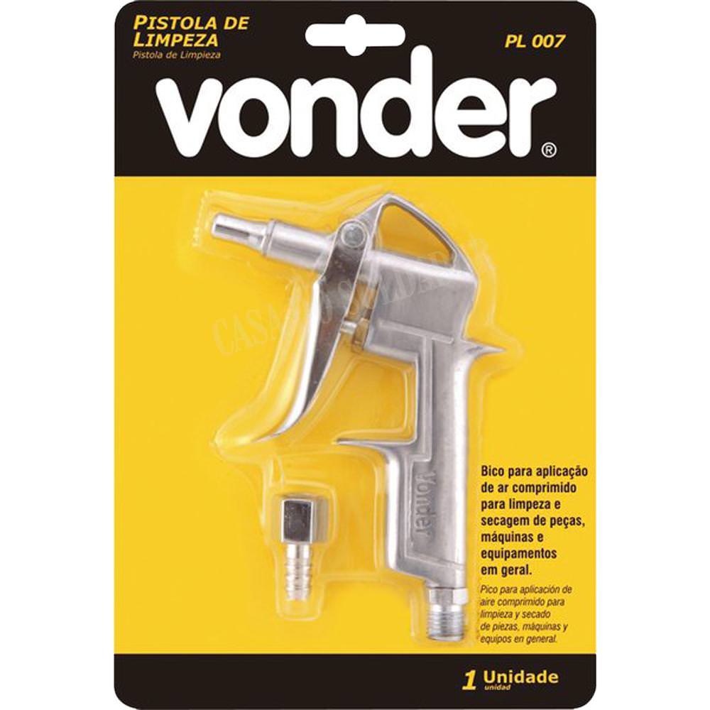 Pistola de ar para limpeza PL 007 curta - Vonder