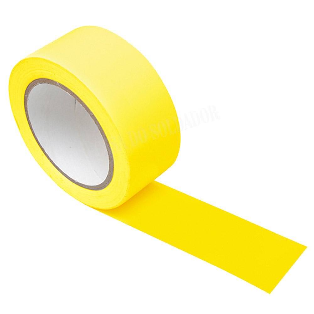 Fita para Demarcação de Solo Amarela 50 mmx30 m Adere