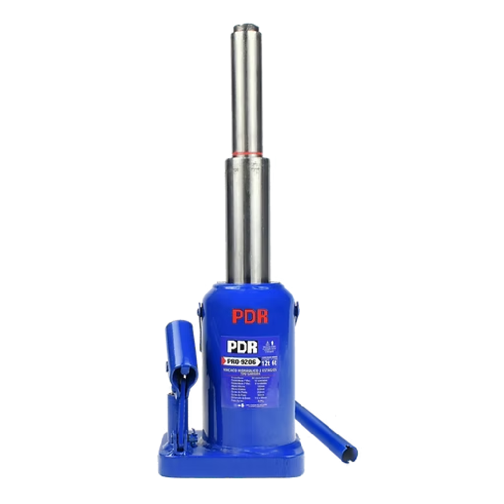 Macaco Hidráulico Garrafa 2 Estágios 12t/6t PDR PRO-9206