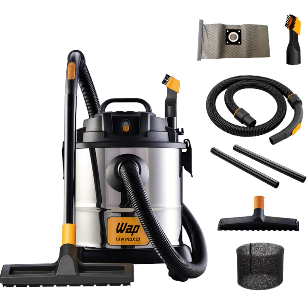 Aspirador De Pó/Água Inox 20L 1600W 220V WAP