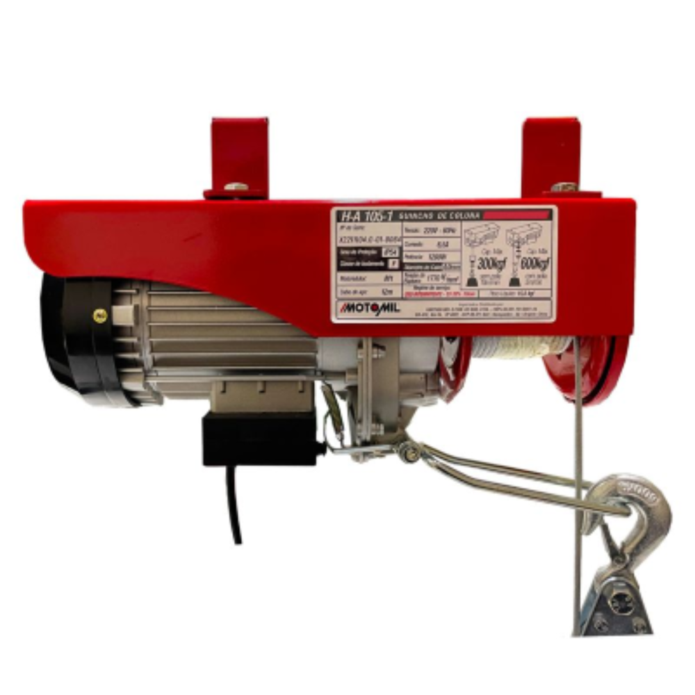 Guincho Elétrico HA-105 300/600kg 220V Motomil