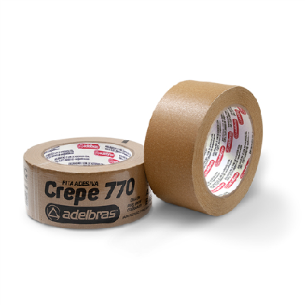 Fita Crepe Kraft 770 48MM X 50 MM Adelbras