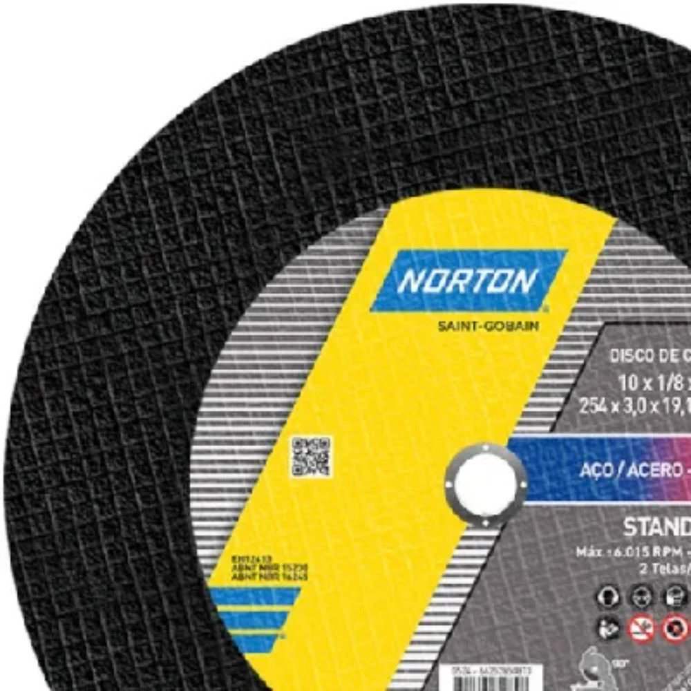 Disco Norton 10 pol x 2t x 3/4 pol  Standard
