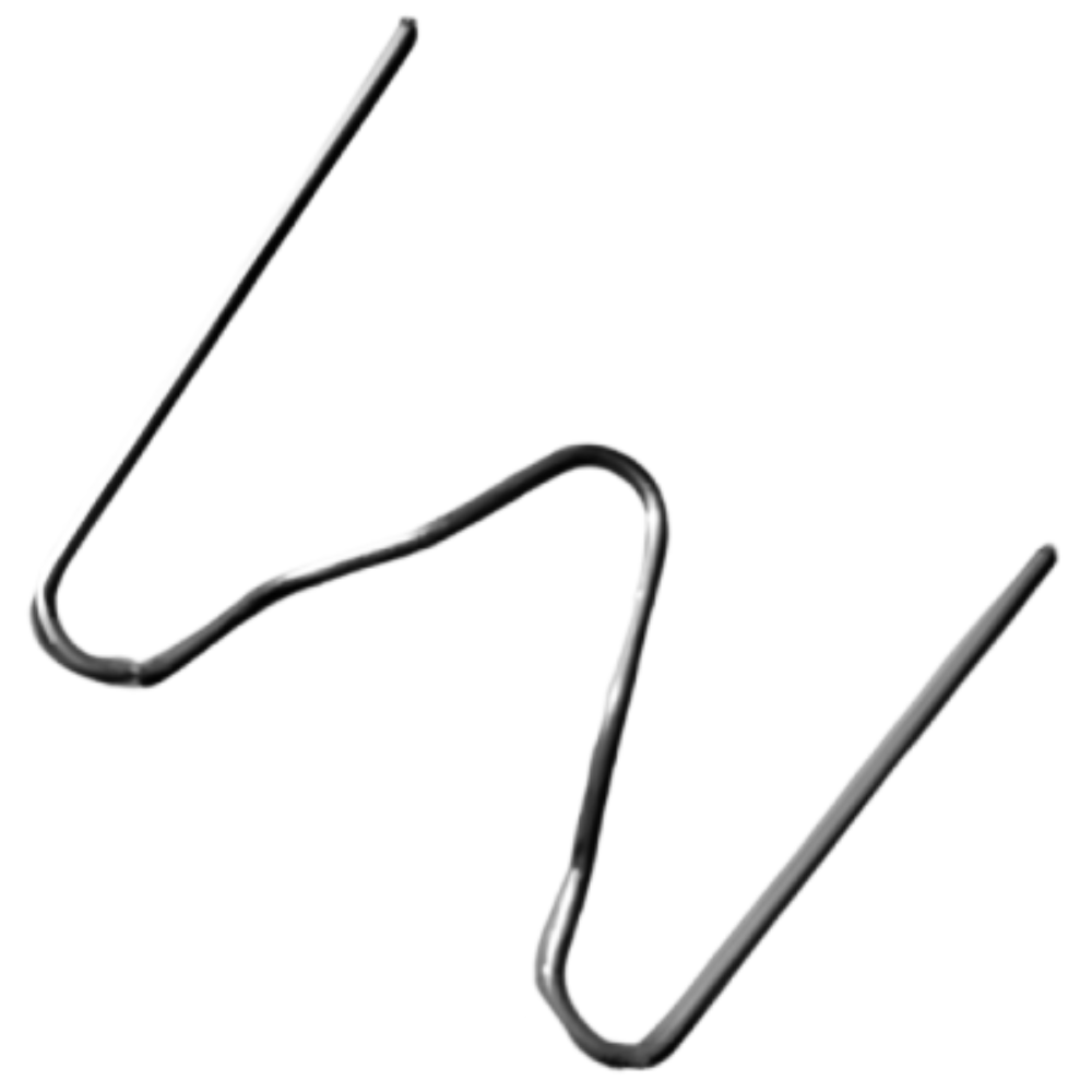 Grampo Canto Externo para Solda Plástica 0,6mm 50 Peças Noll