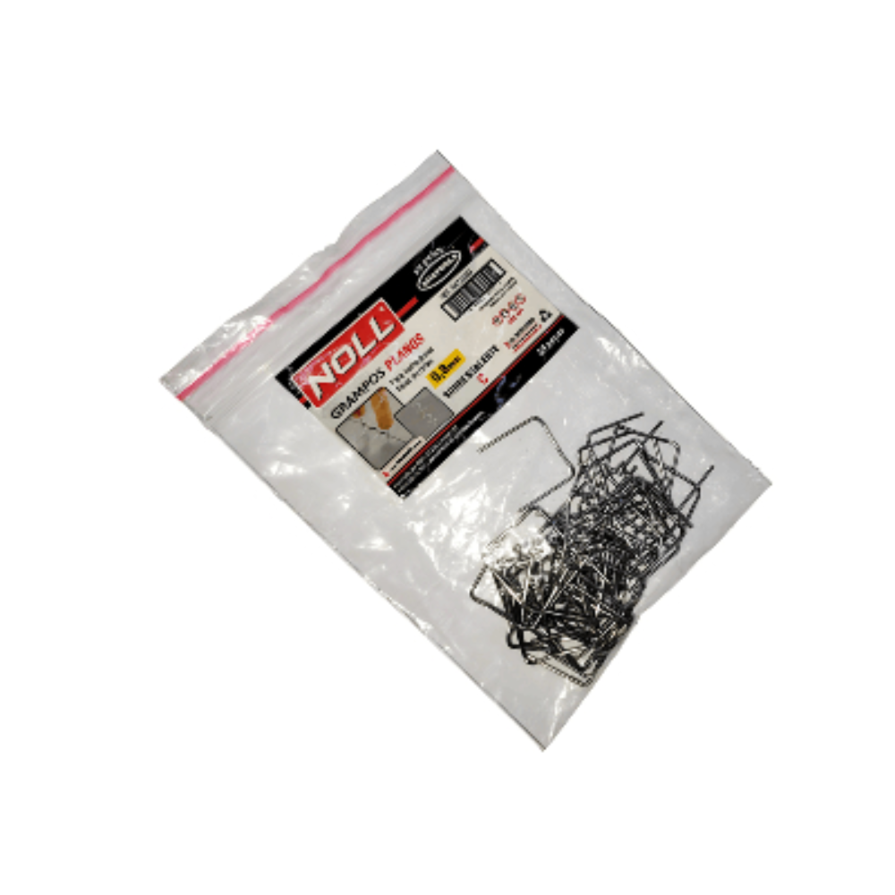 Grampo Plano Pistola para Solda Plástica 0,8mm 50 Peças Noll