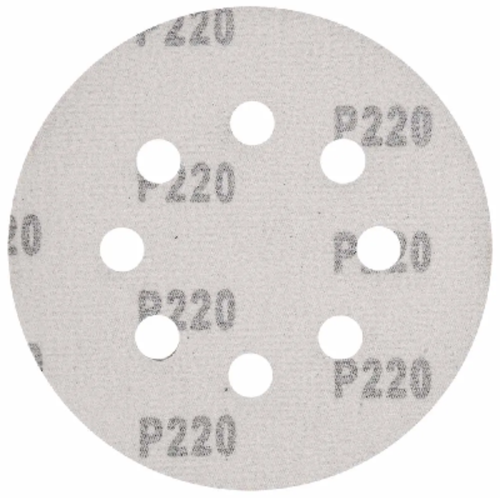 Disco de Lixa com Furo Velcro 5" Grão 220 MTX 5 Peças