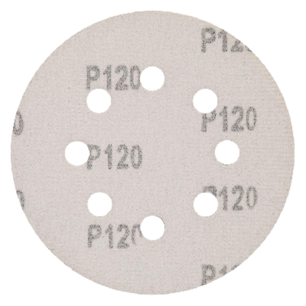 Disco de Lixa com Furo Velcro 5" Grão 120 MTX 5 Peças
