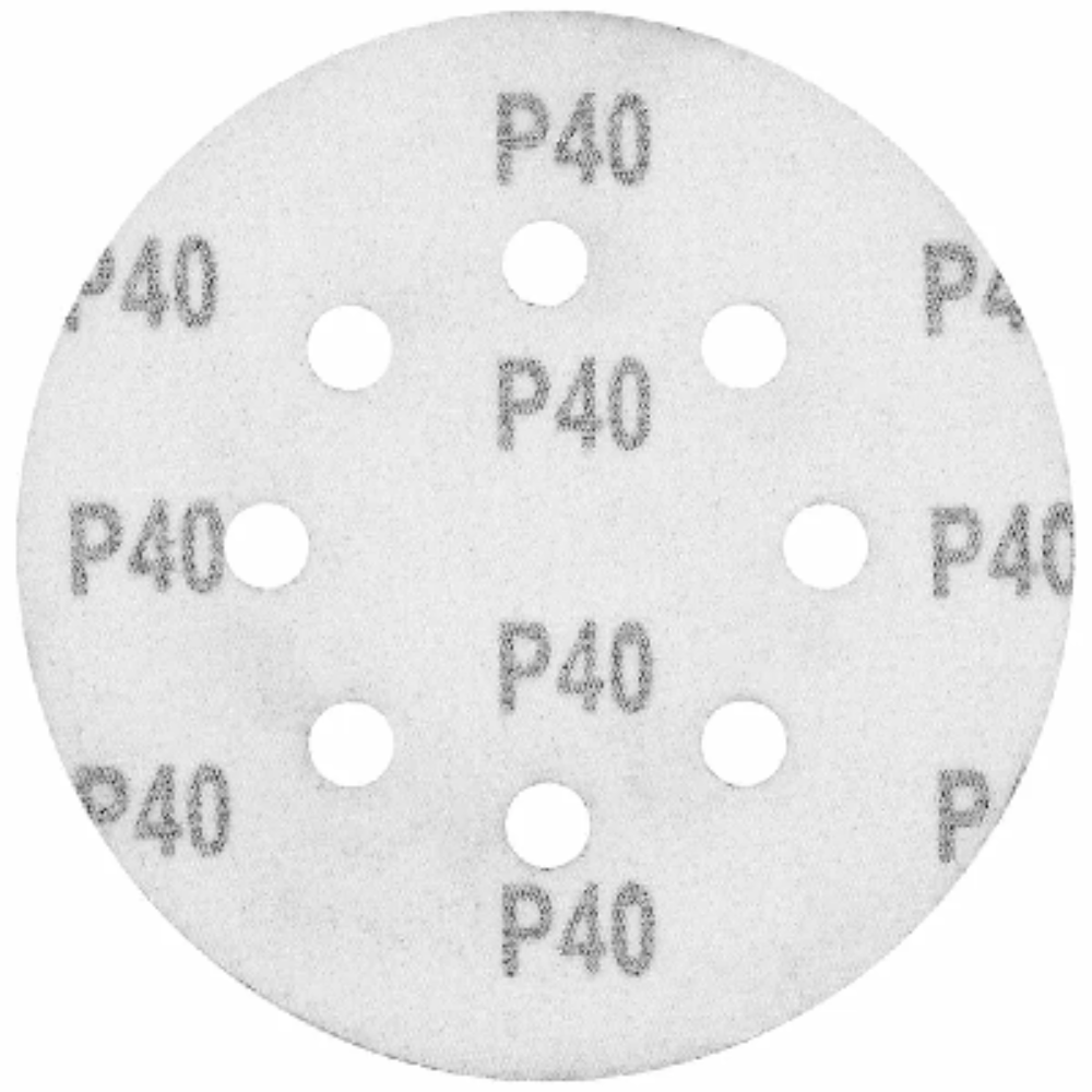 Disco de Lixa com Furo Velcro 5" Grão 40 MTX 5 Peças