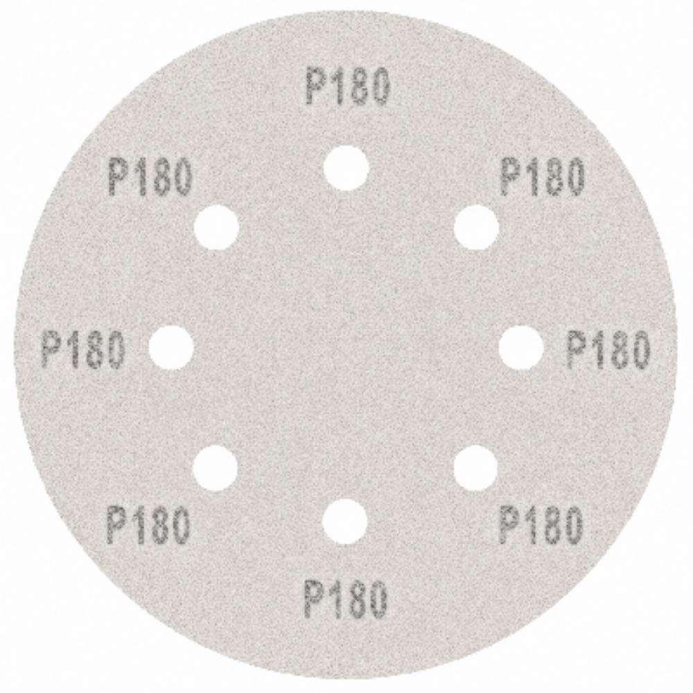 Disco de Lixa com Furo Velcro 5" Grão 180 MTX 5 Peças