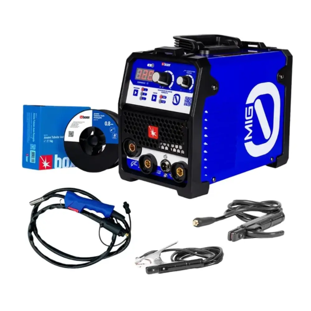 Máquina de Solda Multiprocesso 120A Mig 0 com Máscara Boxer