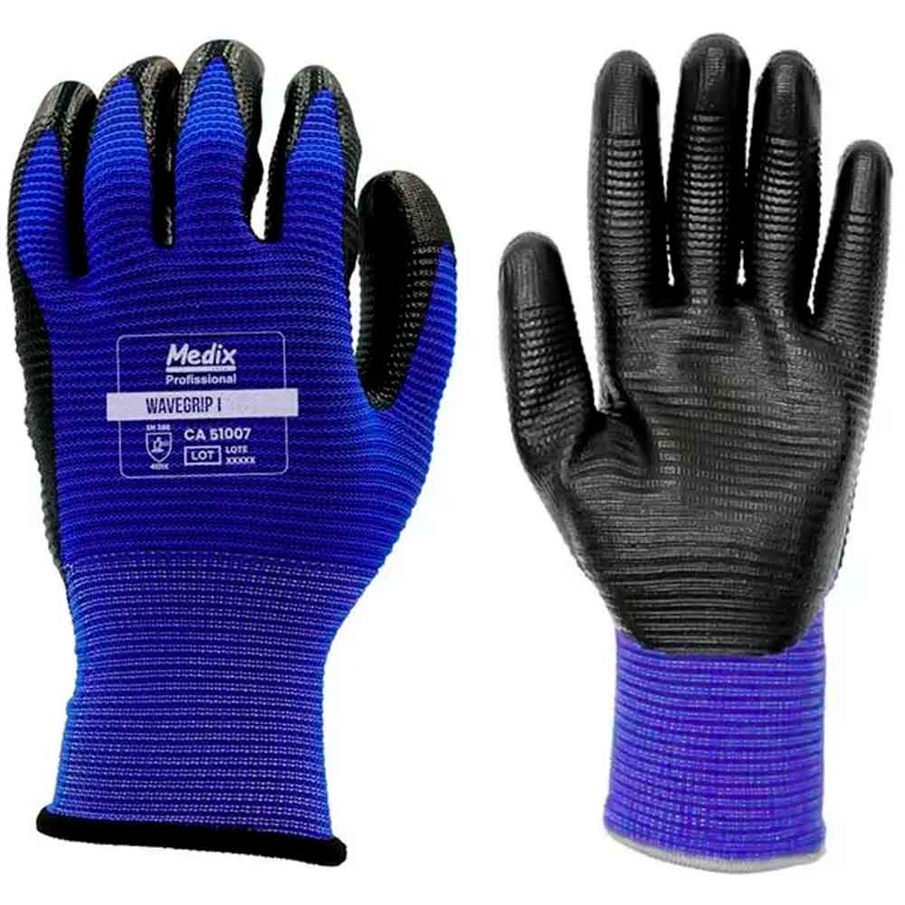 Luva Medix Wavegrip Azul GD