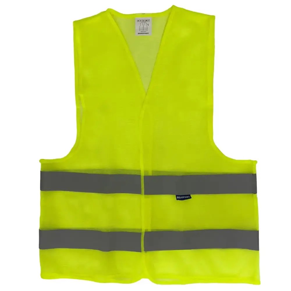 Colete Refletivo XG 2 Faixas Amarelo 9094 Brasfort